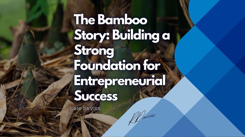 Young bamboo sprouts emerging from rich soil, symbolizing unseen entrepreneurial growth